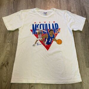 Kevin McCullar Jr White Shirt Kansas Jayhawks Basketball #15 Men’s Size Medium